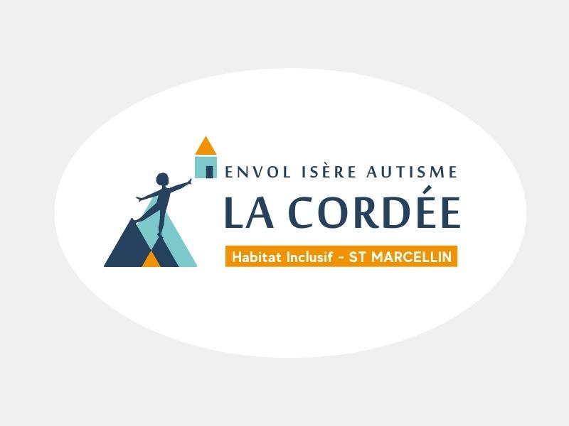 HABITAT INCLUSIF ENVOL ISERE AUTISME - Logo La Cordée - St Marcellin (1)